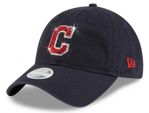Cleveland Guardians Swarovski Crystal Bling Womens New Era Adjustable Hat