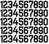 Cleveland Guardians Baseball Helmet Jersey Style Vinyl Number Decal Sheet Set of 50 #0-9 - Pick Color & Size