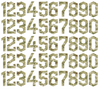 Cleveland Guardians Baseball Helmet Jersey Style Vinyl Number Decal Sheet Set of 50 #0-9 - Pick Color & Size