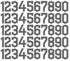 Cleveland Guardians Baseball Helmet Jersey Style Vinyl Number Decal Sheet Set of 50 #0-9 - Pick Color & Size