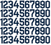 Cleveland Guardians Baseball Helmet Jersey Style Vinyl Number Decal Sheet Set of 50 #0-9 - Pick Color & Size