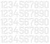 Cleveland Guardians Baseball Helmet Jersey Style Vinyl Number Decal Sheet Set of 50 #0-9 - Pick Color & Size