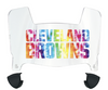 Cleveland Browns Limited Edition Mini Football Helmet Visor Shield w/ Clips - PICK VISOR & LOGO COLOR