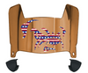 Cleveland Browns Limited Edition Mini Football Helmet Visor Shield w/ Clips - PICK VISOR & LOGO COLOR