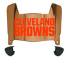 Cleveland Browns Mini Football Helmet Visor Shield w/ Clips - PICK VISOR & LOGO COLOR