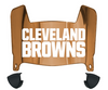 Cleveland Browns Mini Football Helmet Visor Shield w/ Clips - PICK VISOR & LOGO COLOR