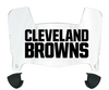 Cleveland Browns Mini Football Helmet Visor Shield w/ Clips - PICK VISOR & LOGO COLOR