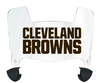 Cleveland Browns Mini Football Helmet Visor Shield w/ Clips - PICK VISOR & LOGO COLOR