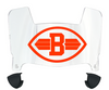 Cleveland Browns Mini Football Helmet Visor Shield w/ Clips - PICK VISOR & LOGO COLOR