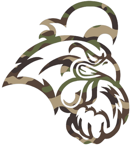 Coastal Carolina Chanticleers Woodland Camo Camouflage Team Logo Premium DieCut Vinyl Decal PICK SIZE