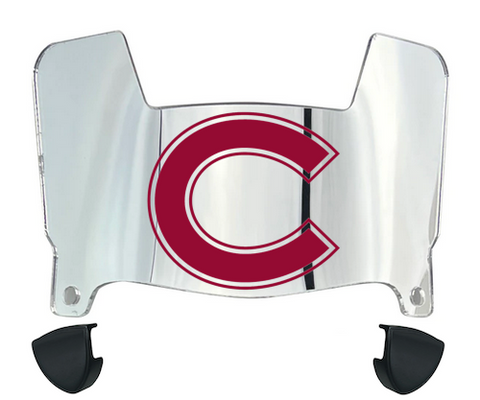 Colgate Raiders Mini Football Helmet Visor Shield w/ Clips - PICK VISOR & LOGO COLOR