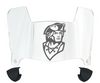 Colgate Raiders Mini Football Helmet Visor Shield w/ Clips - PICK VISOR & LOGO COLOR