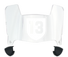 Colgate Raiders Mini Football Helmet Visor Shield w/ Clips - PICK VISOR & LOGO COLOR