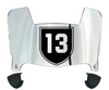 Colgate Raiders Mini Football Helmet Visor Shield w/ Clips - PICK VISOR & LOGO COLOR