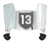 Colgate Raiders Mini Football Helmet Visor Shield w/ Clips - PICK VISOR & LOGO COLOR