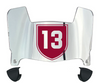 Colgate Raiders Mini Football Helmet Visor Shield w/ Clips - PICK VISOR & LOGO COLOR