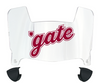 Colgate Raiders Mini Football Helmet Visor Shield w/ Clips - PICK VISOR & LOGO COLOR