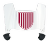 Colgate Raiders Mini Football Helmet Visor Shield w/ Clips - PICK VISOR & LOGO COLOR