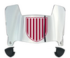 Colgate Raiders Mini Football Helmet Visor Shield w/ Clips - PICK VISOR & LOGO COLOR