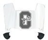 Colgate Raiders Mini Football Helmet Visor Shield w/ Clips - PICK VISOR & LOGO COLOR