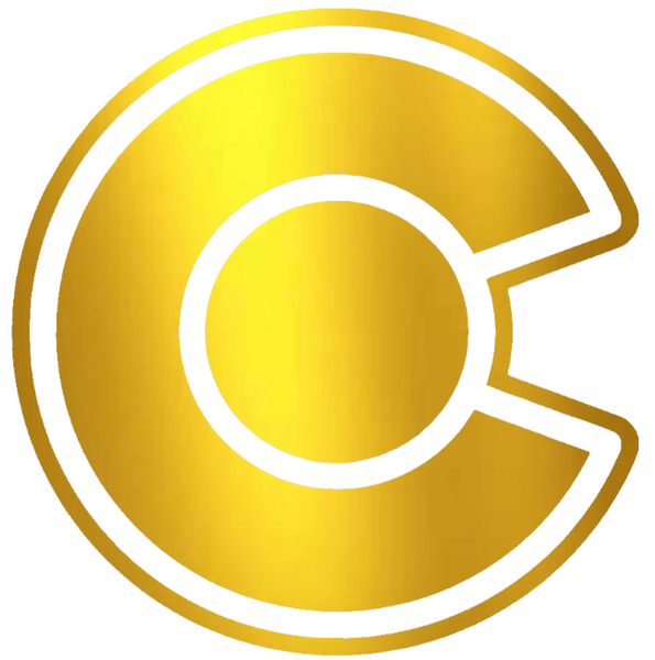 Colorado Avalanche GOLD CHROME MIRROR Alternate Logo Premium DieCut Vinyl Decal PICK SIZE
