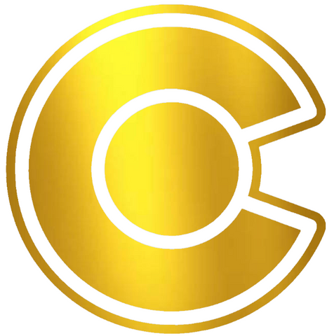 Colorado Avalanche GOLD CHROME MIRROR Alternate Logo Premium DieCut Vinyl Decal PICK SIZE