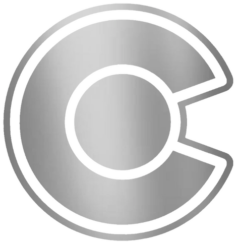 Colorado Avalanche SILVER CHROME MIRROR Alternate Logo Premium DieCut Vinyl Decal PICK SIZE