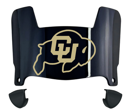 Colorado Buffaloes Mini Football Helmet Visor Shield w/ Clips - PICK VISOR & LOGO COLOR - SportsJewelryProShop