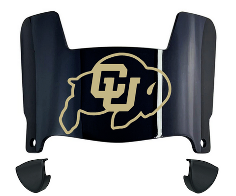 Colorado Buffaloes Mini Football Helmet Visor Shield w/ Clips - PICK VISOR & LOGO COLOR - SportsJewelryProShop