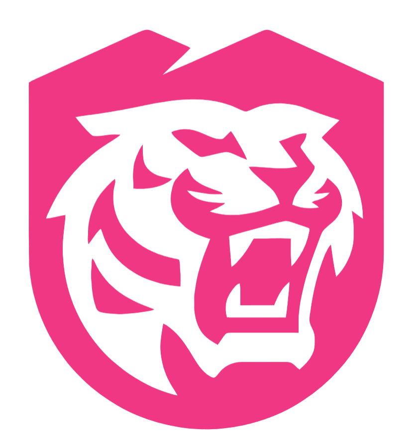 Colorado College Tigers HOT PINK Team Logo Premium DieCut Vinyl Decal PICK SIZE