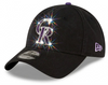 Colorado Rockies Swarovski Crystal Bling Womens Black New Era Adjustable Hat