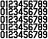Colorado Rockies Baseball Helmet Jersey Style Vinyl Number Decal Sheet Set of 50 #0-9 - Pick Color & Size
