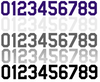 Colorado Rockies Baseball Helmet Jersey Style Vinyl Number Decal Sheet Set of 50 #0-9 - Pick Color & Size