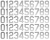Colorado Rockies Baseball Helmet Jersey Style Vinyl Number Decal Sheet Set of 50 #0-9 - Pick Color & Size