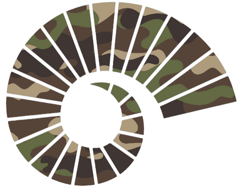 Colorado State Rams Woodland Camo Camouflage Horns Logo Premium DieCut Vinyl Decal PICK SIZE