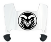 Colorado State Rams Mini Football Helmet Visor Shield w/ Clips - PICK VISOR & LOGO COLOR