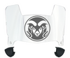 Colorado State Rams Mini Football Helmet Visor Shield w/ Clips - PICK VISOR & LOGO COLOR