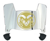 Colorado State Rams Mini Football Helmet Visor Shield w/ Clips - PICK VISOR & LOGO COLOR