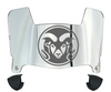 Colorado State Rams Mini Football Helmet Visor Shield w/ Clips - PICK VISOR & LOGO COLOR