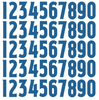 Colorado Avalanche Helmet Jersey Style Vinyl Number Decal Sheet Set of 50 #0-9 - Pick Color & Size
