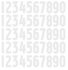 Colorado Avalanche Helmet Jersey Style Vinyl Number Decal Sheet Set of 50 #0-9 - Pick Color & Size