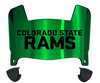 Colorado State Rams Mini Football Helmet Visor Shield w/ Clips - PICK VISOR & LOGO COLOR