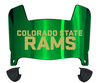 Colorado State Rams Mini Football Helmet Visor Shield w/ Clips - PICK VISOR & LOGO COLOR
