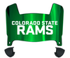 Colorado State Rams Mini Football Helmet Visor Shield w/ Clips - PICK VISOR & LOGO COLOR