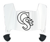 Colorado State Rams Mini Football Helmet Visor Shield w/ Clips - PICK VISOR & LOGO COLOR