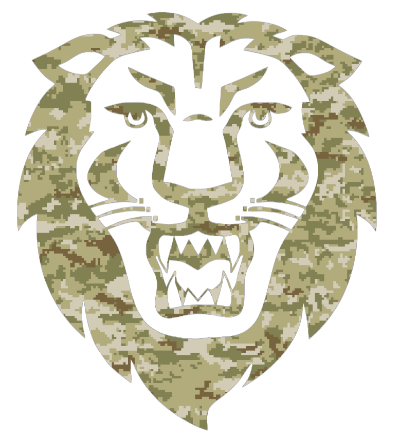Columbia Lions Team Logo Salute to Service Camouflage Camo Vinyl Decal PICK SIZE