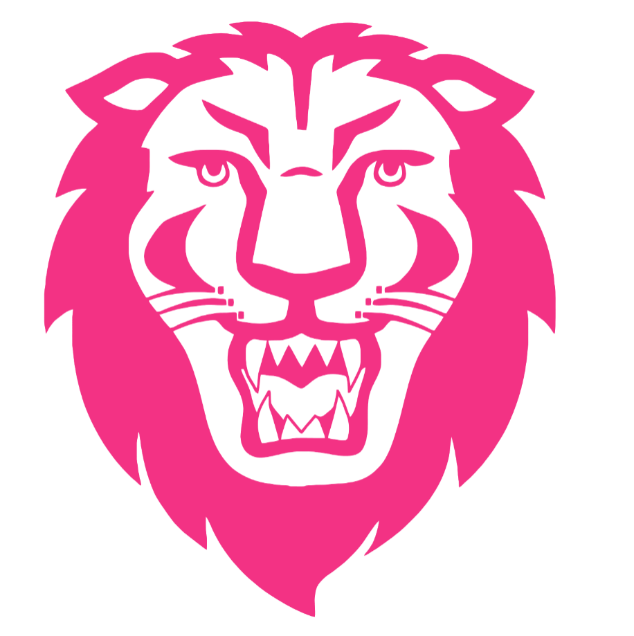 Columbia Lions HOT PINK Team Logo Premium DieCut Vinyl Decal PICK SIZE