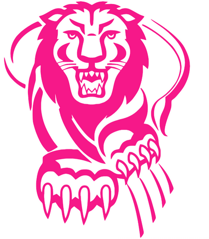 Columbia Lions Hot Pink Retro Throwback Logo Premium DieCut Vinyl Decal PICK SIZE