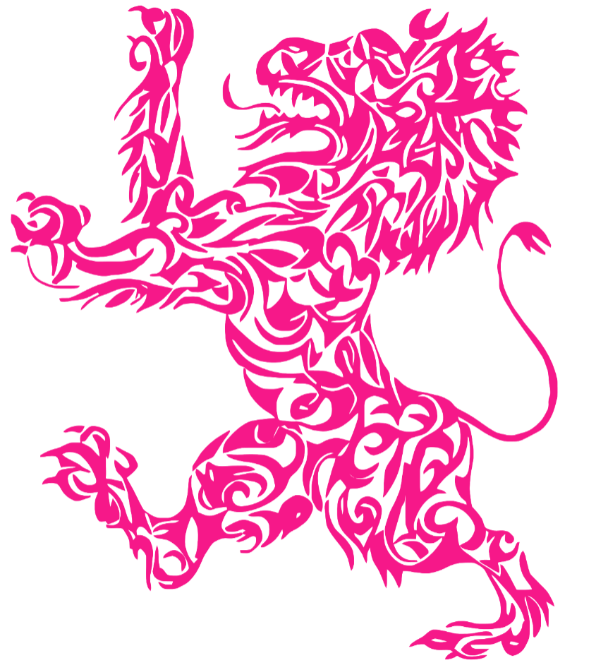 Columbia Lions Hot Pink Retro Throwback Logo Premium DieCut Vinyl Decal PICK SIZE
