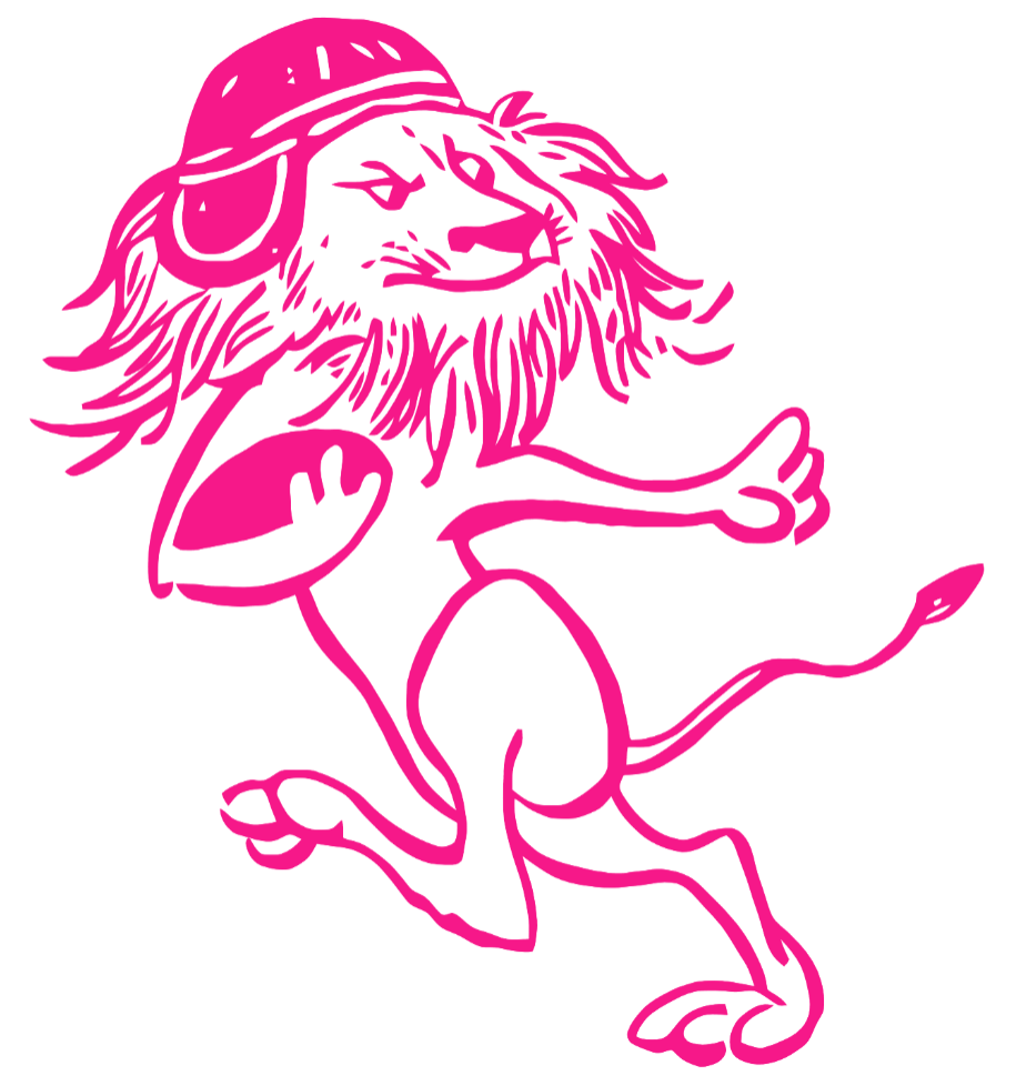 Columbia Lions Hot Pink Retro Throwback Logo Premium DieCut Vinyl Decal PICK SIZE